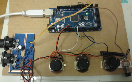 Midi Merging Analog Controller Mockup