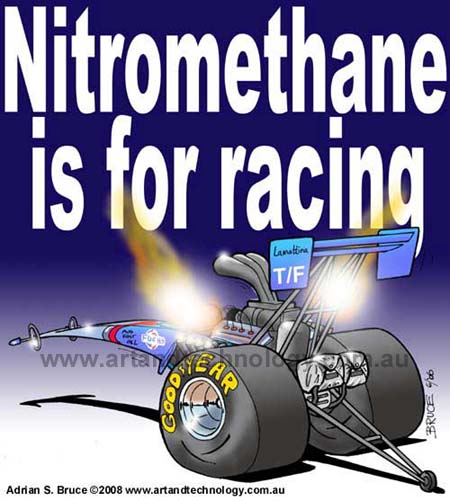 Car Cartoon Nitromethane is for racing Dragster Cartoon