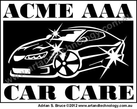 Car Cartoon Sample Car Care Business Logo
