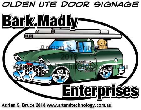 Holden Ute Door Signage Design