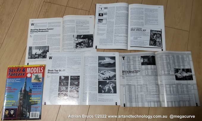 My magazine articles on Desktop SciFi Production from the 90s